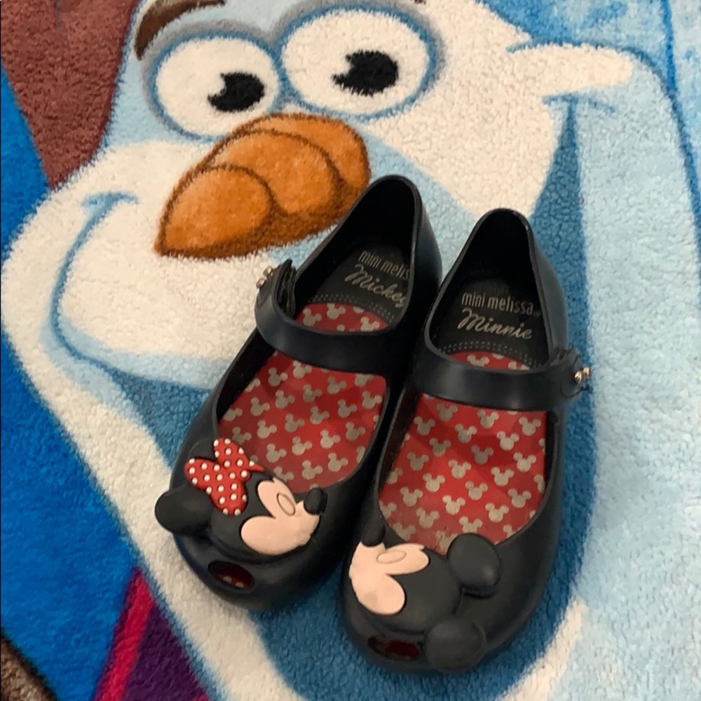 Mini Melissa Mickey + Minnie in Black size 9